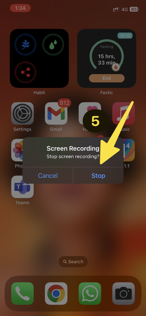 Screen Record on iPhone 2
