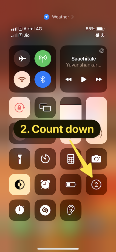Screen Record on iPhone 3