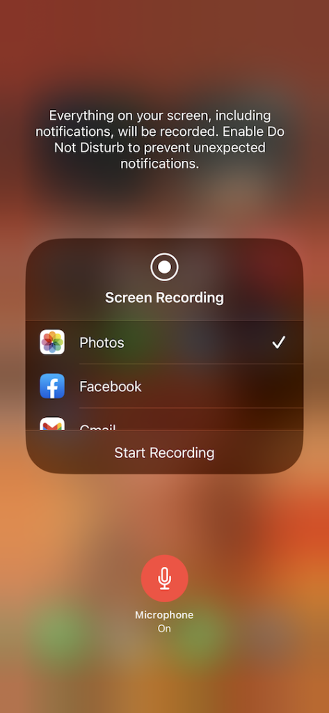 Screen Record on iPhone 6