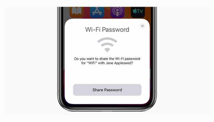 Share WiFi Password iPhone