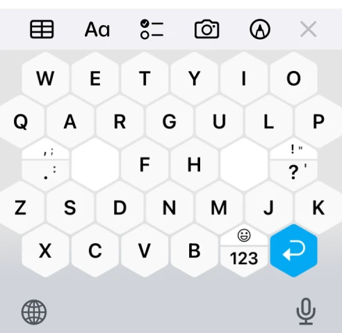 555 - How to make the iPhone keyboard bigger? 555