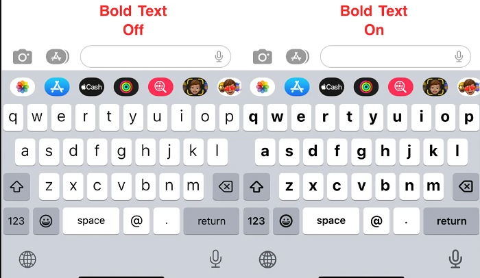 77756 - How to make the iPhone keyboard bigger? 77756