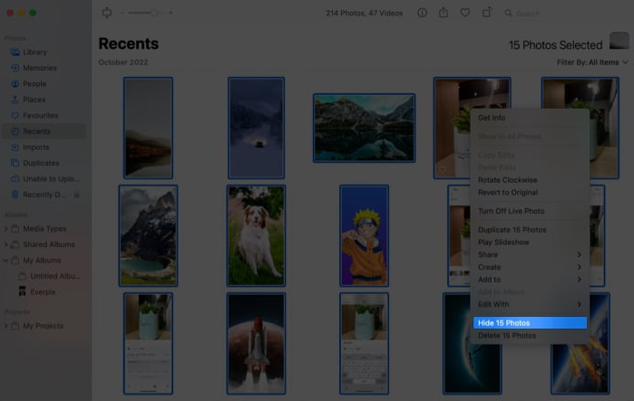 Screenshot 2022 12 16 142715 - How to hide a photo on Mac? Screenshot 2022 12 16 142715